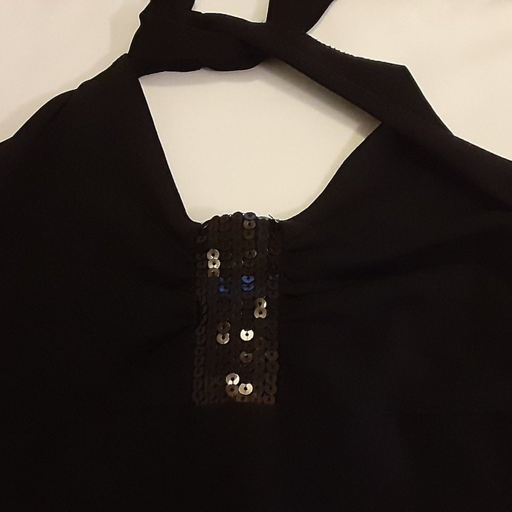 Asymmetrical Halter Back Dress